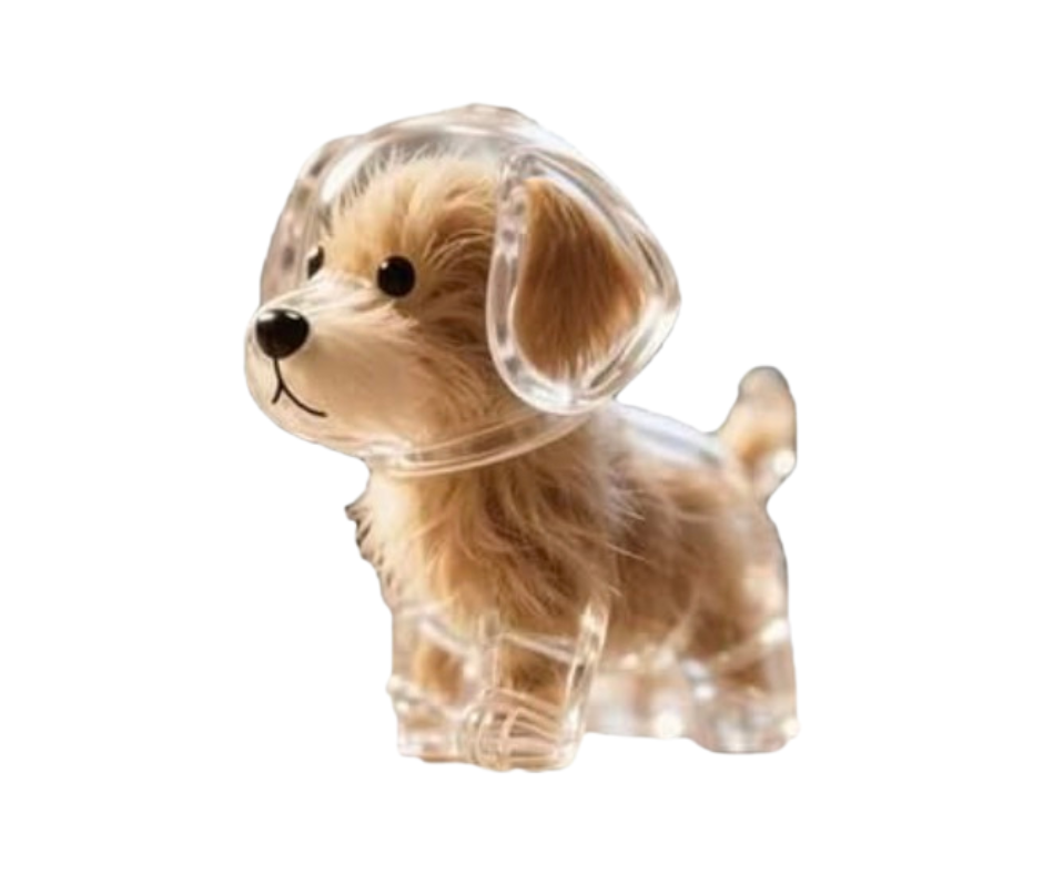 Llavero de almacenamiento de pelo (forma de perro)