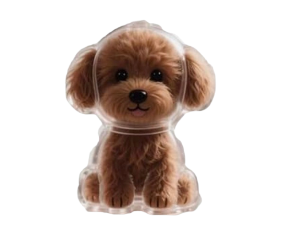 Llavero de almacenamiento de pelo (forma de perro)